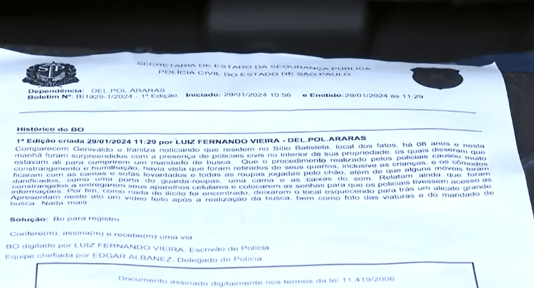 Noticias de Araras | Família que teve chácara revirada e móveis quebrados durante ação policial por engano busca ajuda da população em Araras, SP