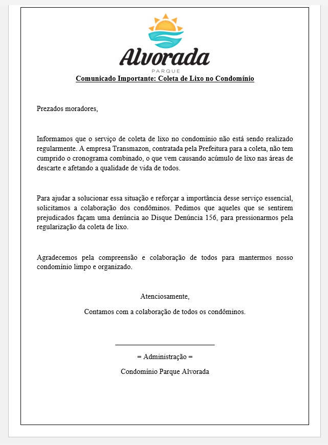 Noticias de Araras | FALA POVO: Moradora relata problemas com a coleta de lixo domiciliar no Condomínio Parque Alvorada em Araras, SP Noticias de Araras | FALA POVO: Moradora relata problemas com a coleta de lixo domiciliar no Condomínio Parque Alvorada em Araras, SP
